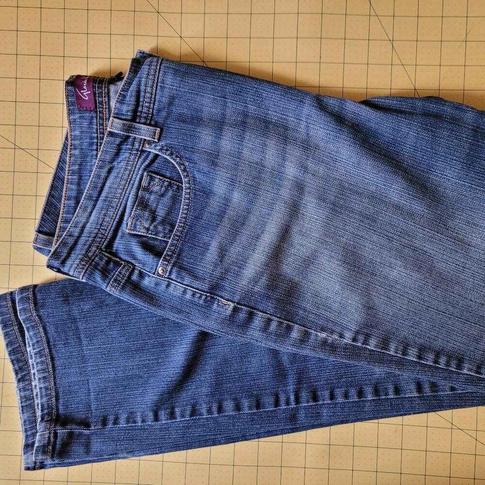 Gloria Vanderbilt Straight Leg Stretch Denim Jeans Misses Size 16